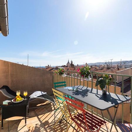 La Croix - F3, Terrasse Vue Panoramique, Vieux-Nice Old Town And Terrace Экстерьер фото