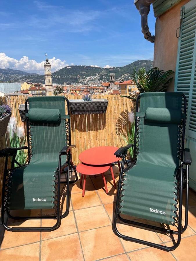 La Croix - F3, Terrasse Vue Panoramique, Vieux-Nice Old Town And Terrace Экстерьер фото