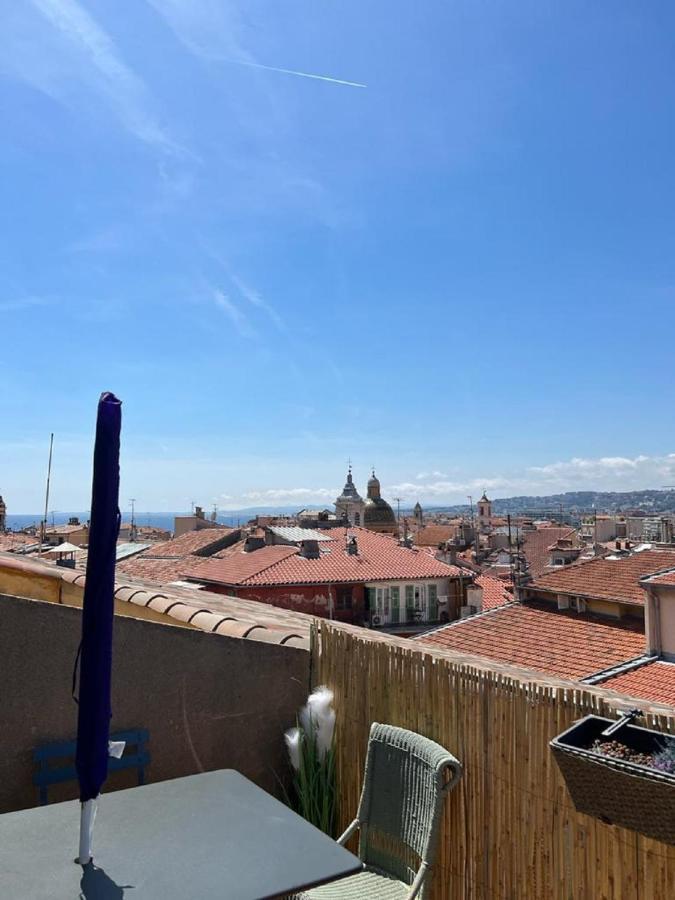 La Croix - F3, Terrasse Vue Panoramique, Vieux-Nice Old Town And Terrace Экстерьер фото
