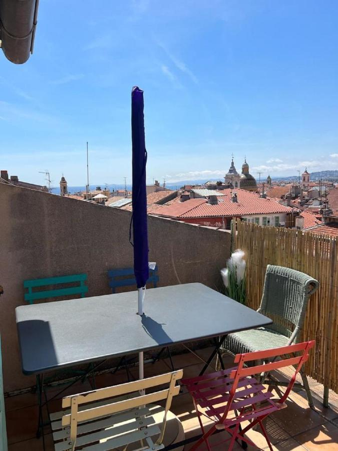 La Croix - F3, Terrasse Vue Panoramique, Vieux-Nice Old Town And Terrace Экстерьер фото
