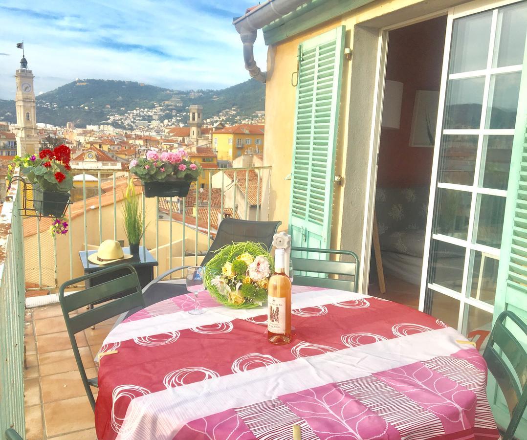 La Croix - F3, Terrasse Vue Panoramique, Vieux-Nice Old Town And Terrace Экстерьер фото