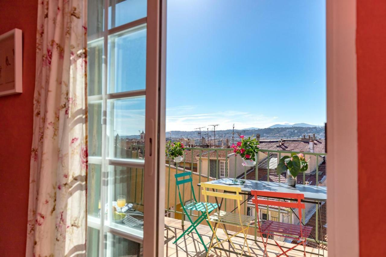 La Croix - F3, Terrasse Vue Panoramique, Vieux-Nice Old Town And Terrace Экстерьер фото